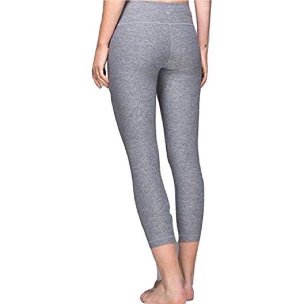 lululemon yoga pants crop grey leggings